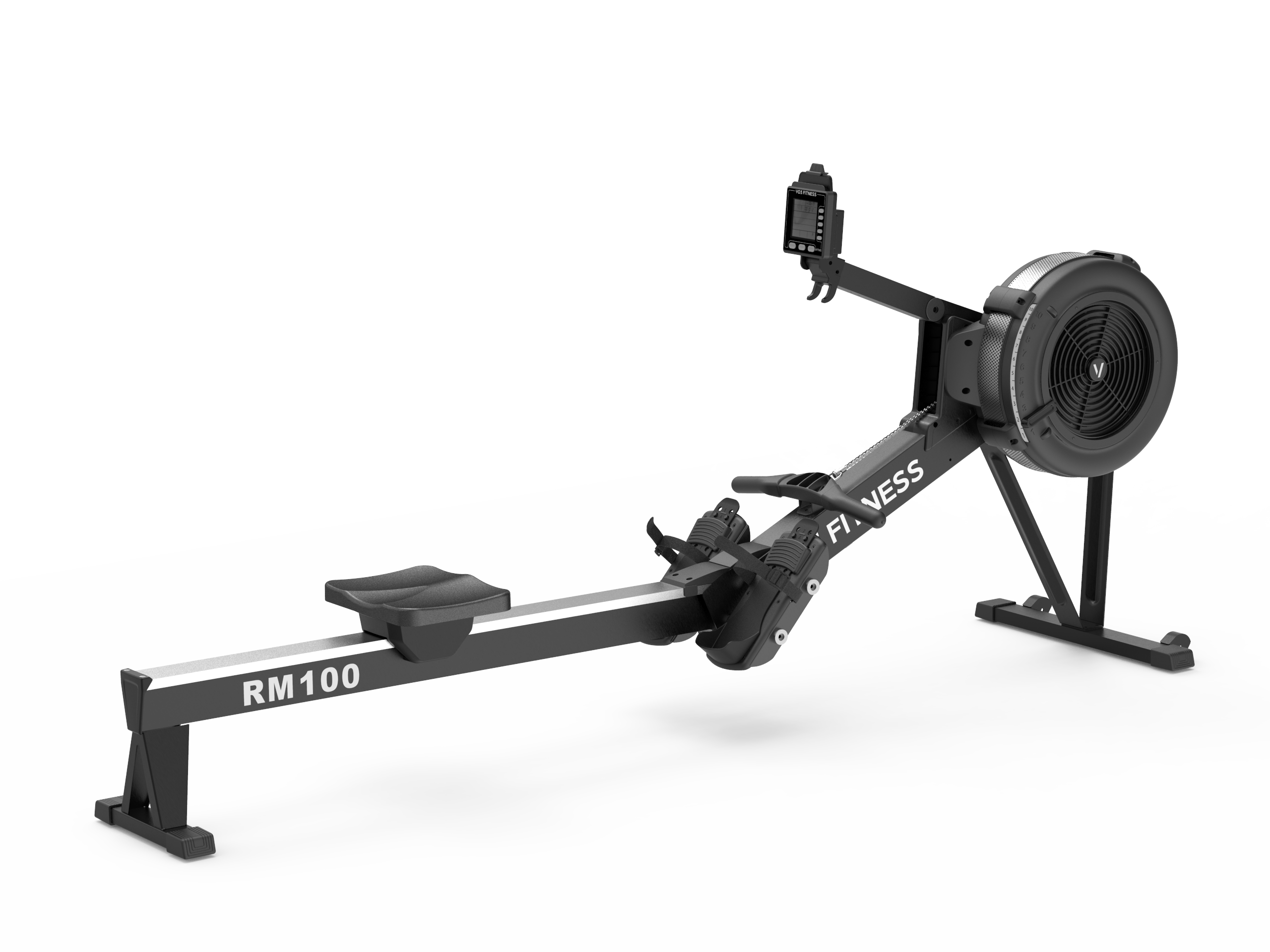 VO3 FITNESS RM100 Commercial Rowing Machine - Heavy Duty Indoor Rower for Home Gym & Cardio Workouts - Perfect for Full Body Exercise & Weight Loss Training