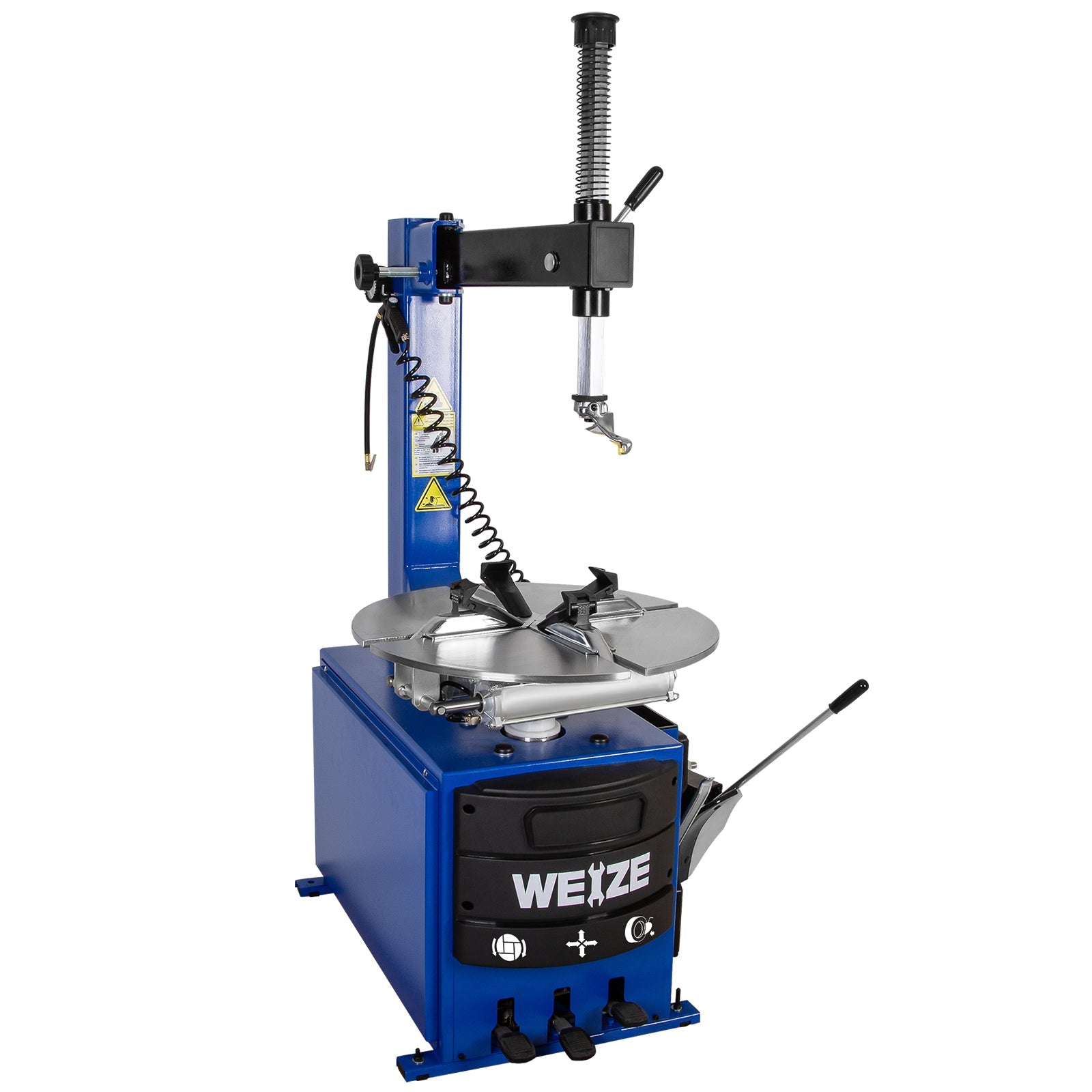 WEIZE 2 HP Heavy Duty Swing Arm Tire Changer - Professional Wheel Changer Machine for Auto Shops & Home Garages - Perfect for Car, Motorcycle & ATV Tire Changes