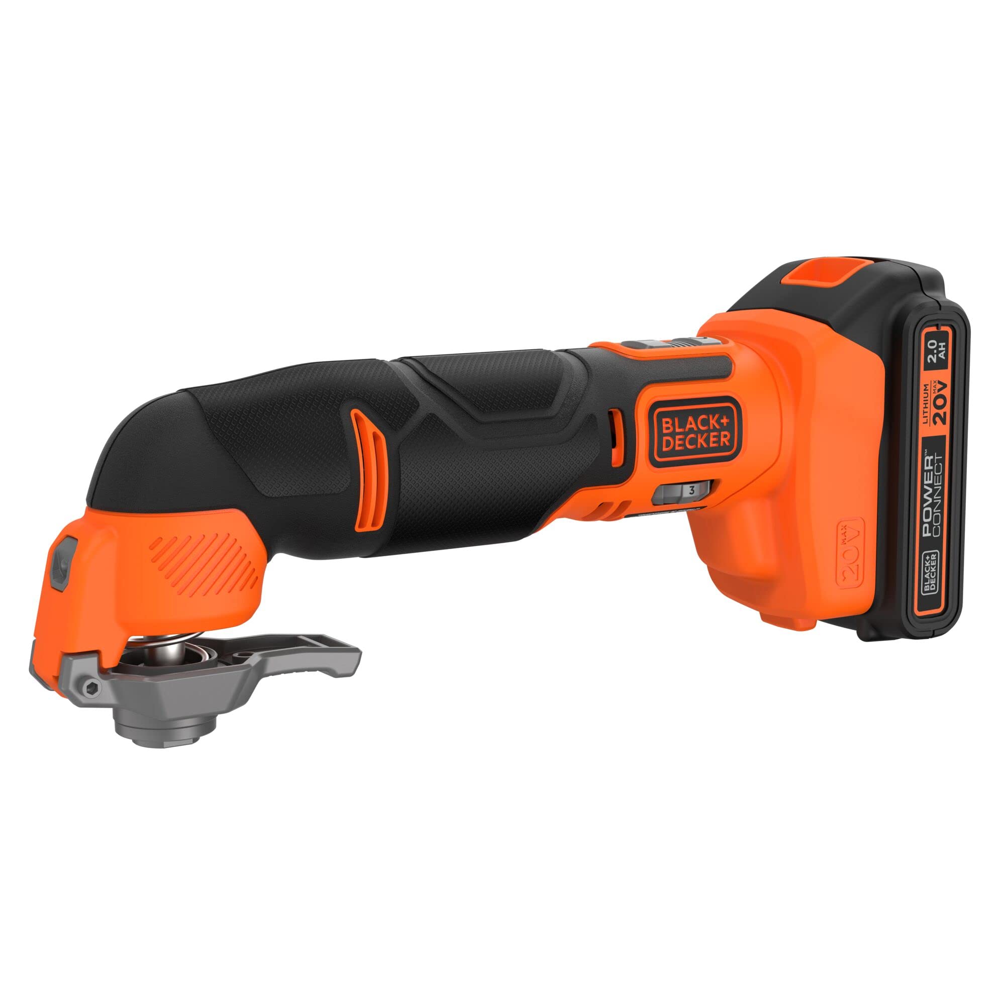 BLACK+DECKER 20V MAX Cordless Oscillating Multi Tool Kit with 6-Speed & Quick Blade Change - BDOS20D1K - Perfect for DIY Projects, Home Repairs, Woodworking, and Metal Cutting