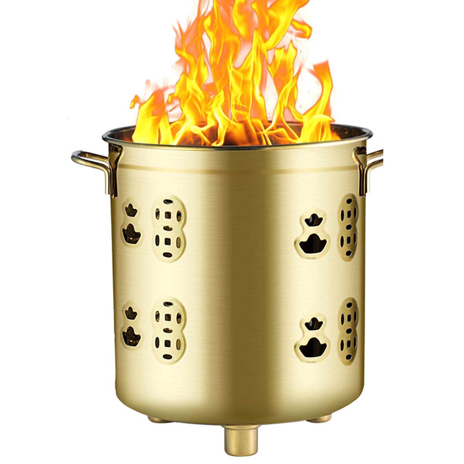 Stainless Steel Incinerator Can - Outdoor Burn Barrel for Yard, Backyard & Home Use | Fire Pit with Stand & Hook | Perfect for Camping, Bonfires & Waste Disposal