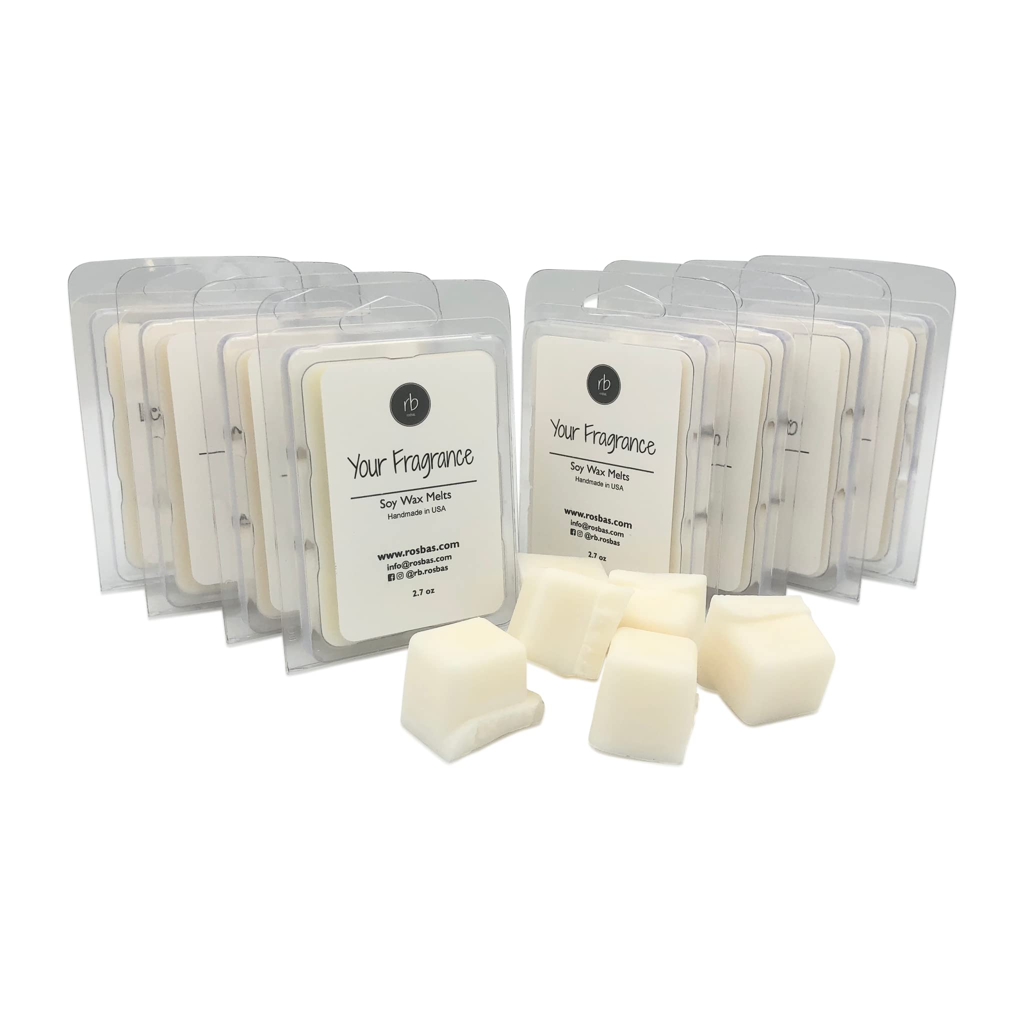Premium Soy Wax Melts - Green Tea & Lemongrass Scent - 8 Pack (6 Cubes & 2.5 oz Each) | Long-Lasting Fragrance | Non-Toxic, Handmade in USA | Relaxing Air Freshener for Home & Office | Perfect for Wax Warmers & Aromatherapy Sessions