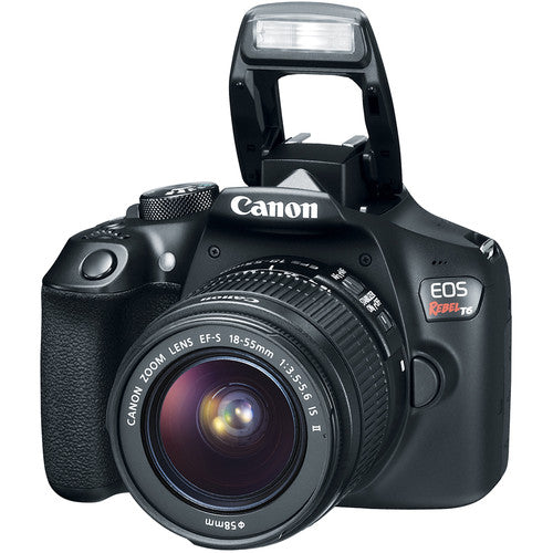 Canon EOS Rebel T6/2000D DSLR Camera with 18-55mm & 75-300mm III Lenses - 16GB Memory Card & Spare Battery Bundle - Perfect for Travel Photography, Portrait Shots, and Wildlife Photography