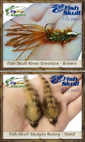 Premium Fish-Skull Streamer Flies Assortment - 12 High-Performance Fishing Flies for Bass, Trout & Saltwater | Perfect for Fly Fishing, Kayak Fishing & River Adventures