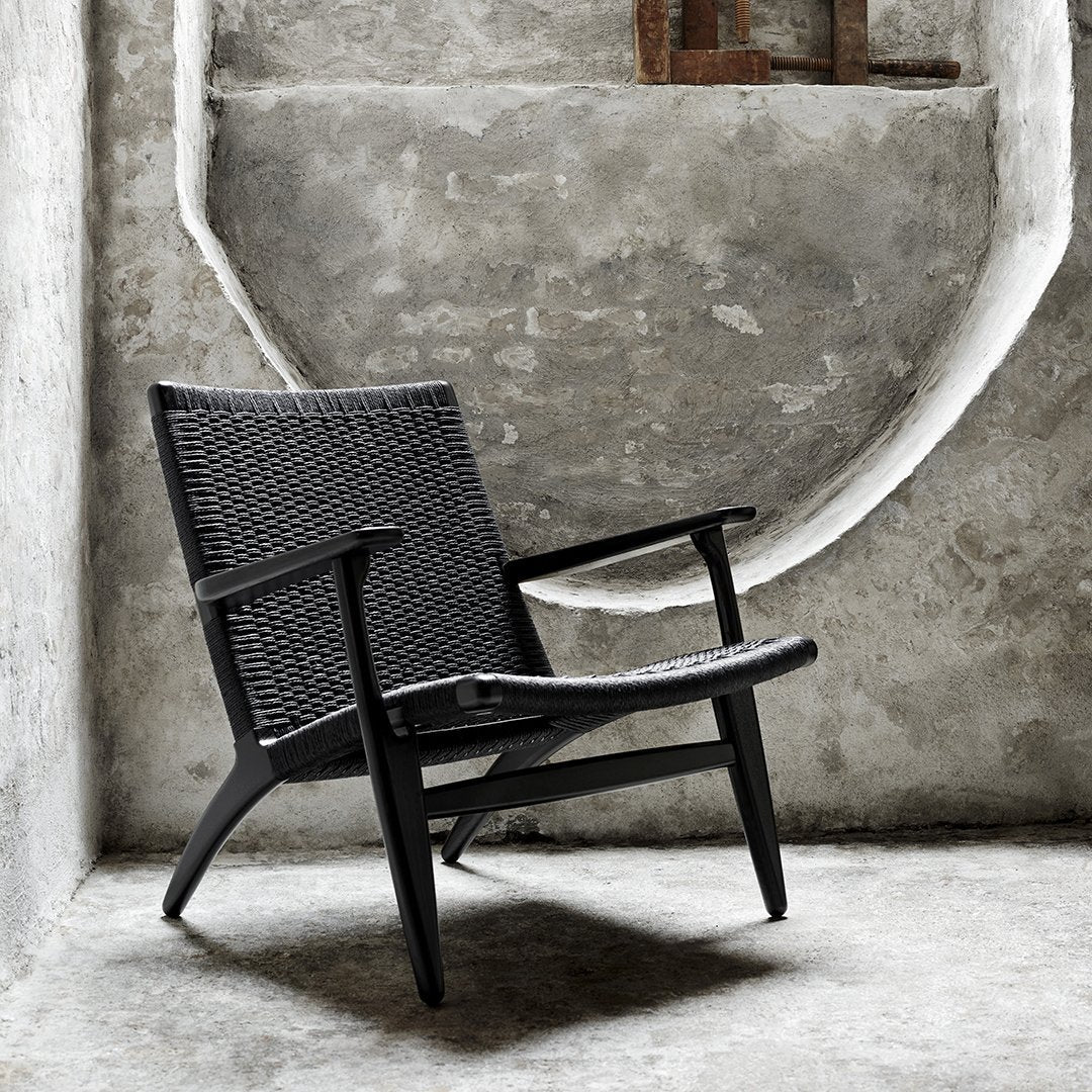 Hans Wegner CH25 Easy Chair - Mid-Century Modern Lounge Chair for Living Room, Office & Reading Nook - Premium Teak Wood & Paper Cord Design