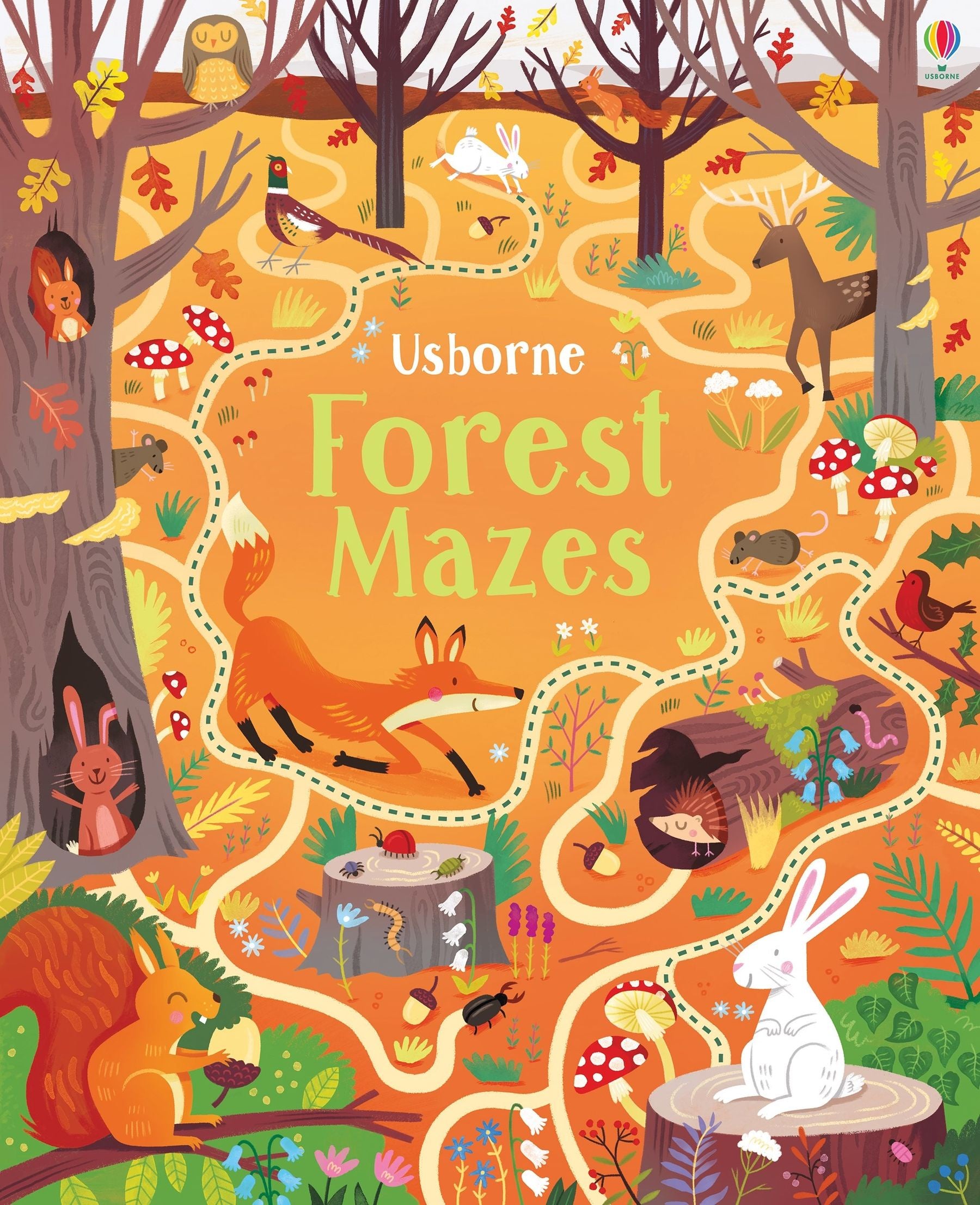 Usborne Forest Mazes Activity Book for Kids - Fun & Educational Puzzle Games for Children | Perfect for Travel, Road Trips & Indoor Playtime