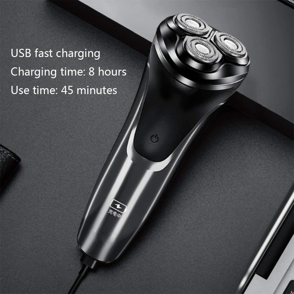 Best Electric Razor for Men - Rotary Shaver with Pop-Up Beard Trimmer, Rechargeable Cordless Shaver for Smooth Shaving - Perfect for Travel, Home & Daily Grooming