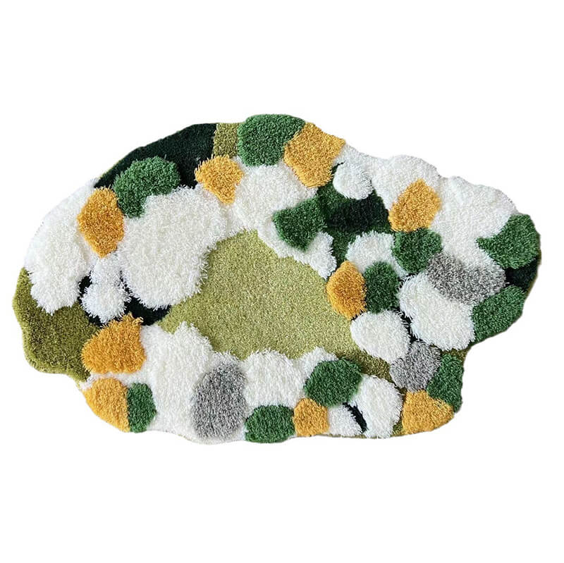 Premium Green Moss Tufted Rug - Soft Eco-Friendly Carpet for Living Room, Bedroom & Nursery - Adds Natural Style to Home Decor