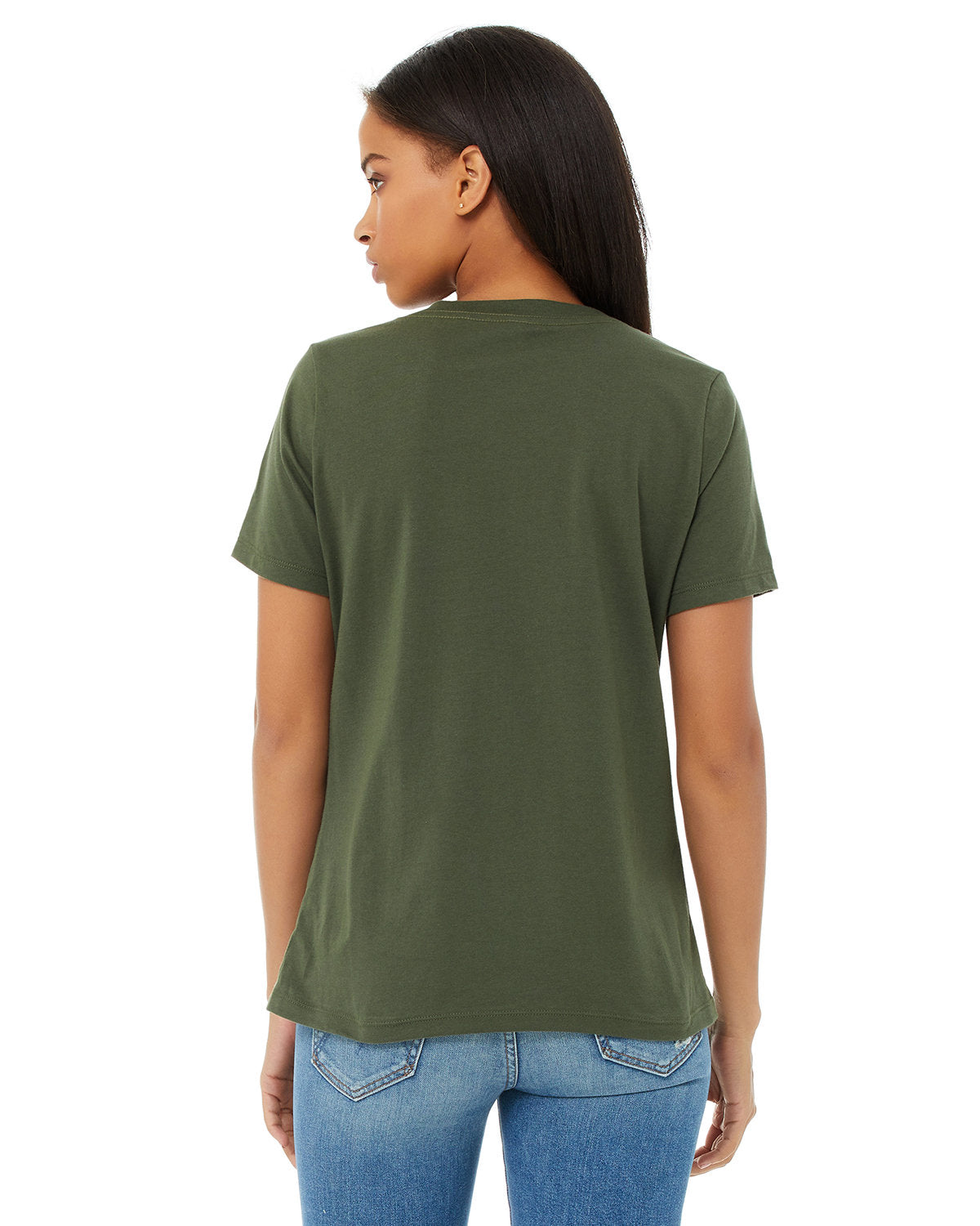 Bella + Canvas 6405 Women's Relaxed Jersey V-Neck T-Shirt - Soft Cotton Tee for Casual Wear, Layering & Everyday Comfort
