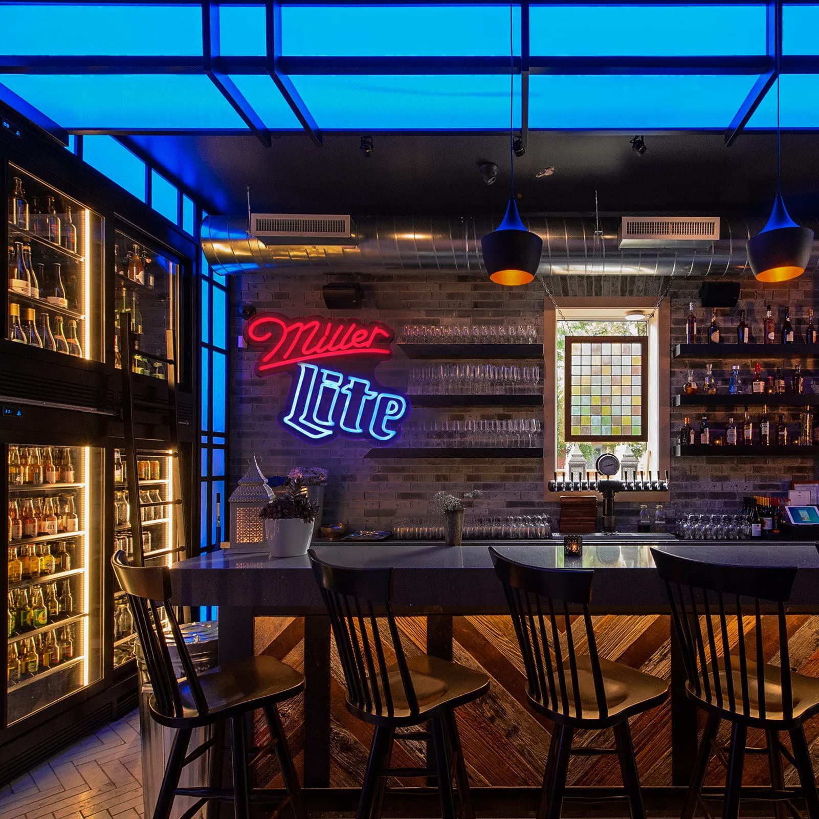 Millers Light Neon Signs - Handmade Dimmable LED Wall Decor for Garage, Bar, Pub & Club | Custom Neon Lighting for Home Bars, Man Caves & Restaurants | Easy Hanging Wall Art for Indoor & Outdoor Spaces