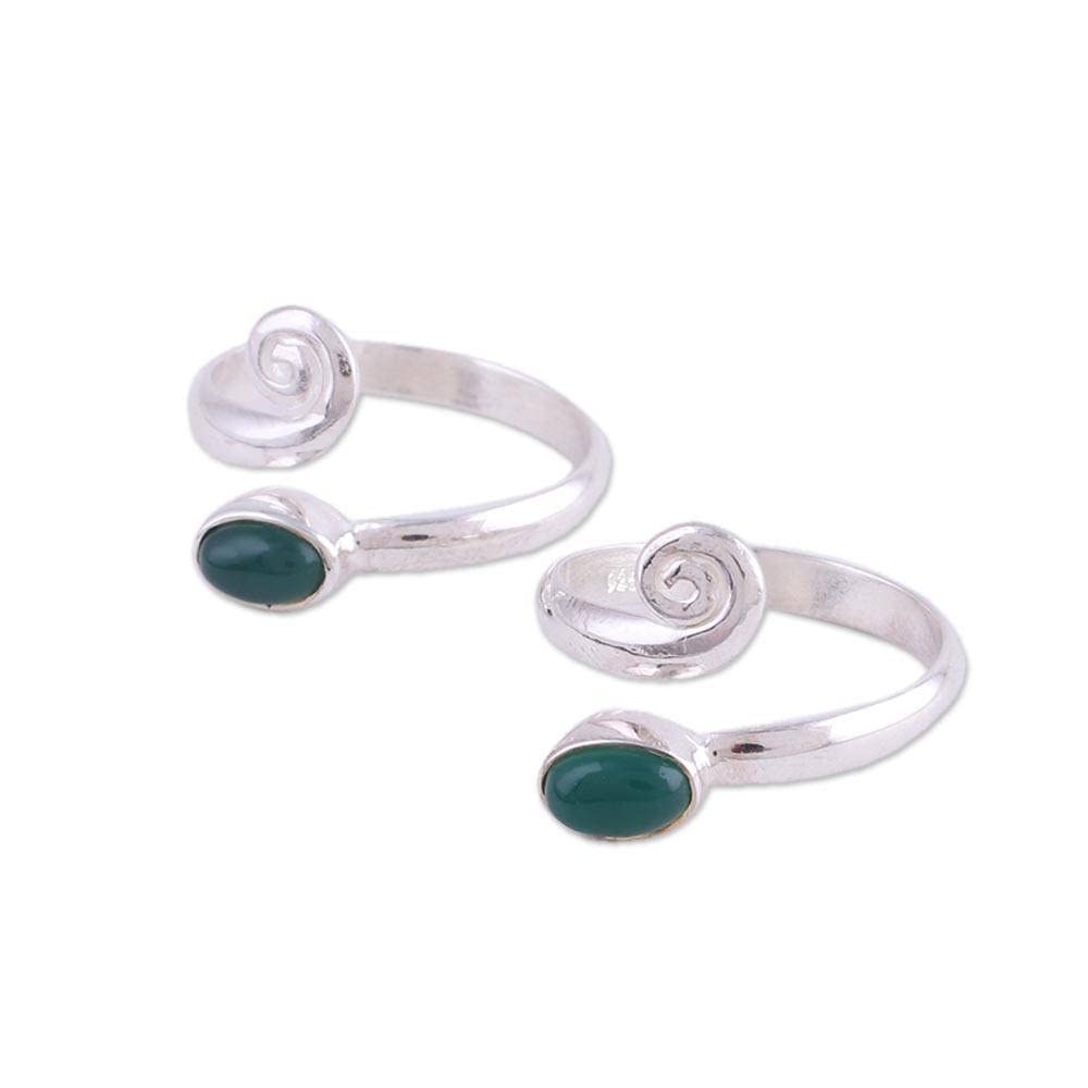 Rainbow Moonstone Rose Quartz Carnelian Lapis Lazuli Pearl Ring Set - 925 Sterling Silver Handmade Statement Rings for Women, Dainty Engagement Wedding Promise Rings, Perfect for Boho Chic Style & Everyday Wear