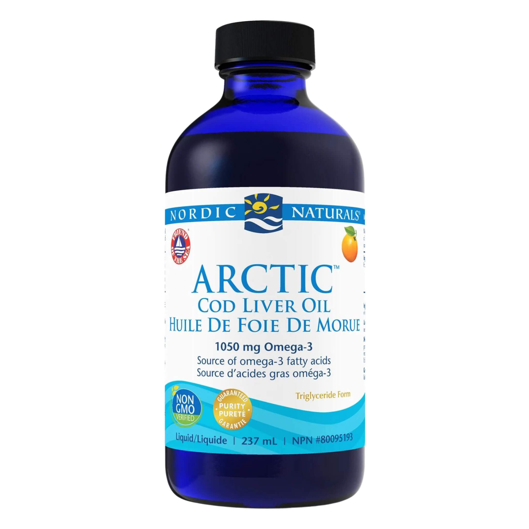 Premium Arctic Cod Liver Oil Softgels - Orange Flavor | Omega-3 EPA & DHA Supplement for Heart, Brain & Joint Health | Supports Immunity & Energy Boost | Great for Adults & Kids Daily Wellness Routine