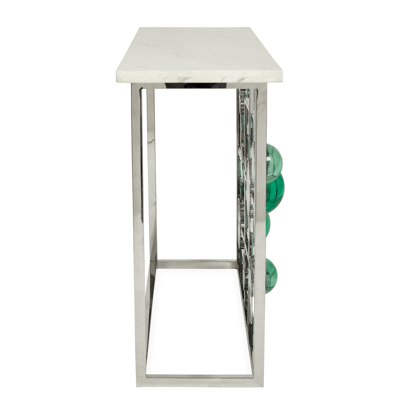 Globo Fretwork Console Table - Elegant Wooden Entryway Furniture for Hallway & Living Room Decor