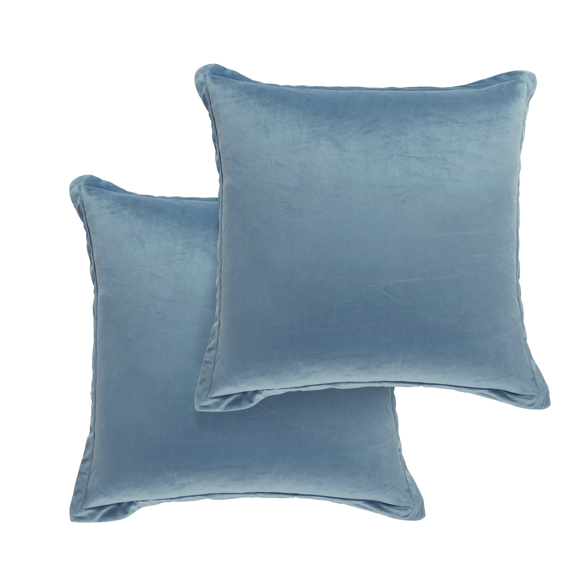 Premium Velvet Euro Sham Pillow Cover Set - 2 Piece Luxury Bedding for Home Decor | Soft & Elegant Bedroom Accent Pillows for Master Suite or Guest Room