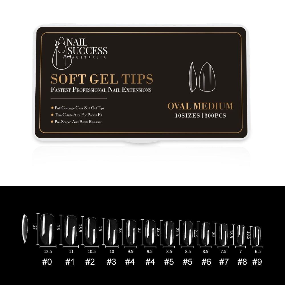 Soft Gel Press On Nails - Natural Looking Fake Nails with Easy Application for Manicures & Special Occasions
