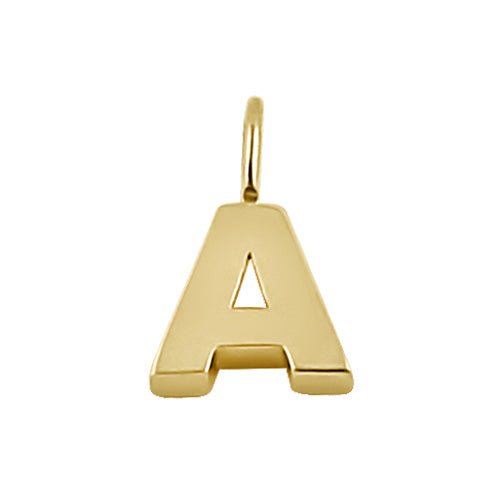 14K Solid Gold Initial 