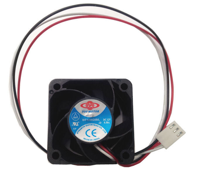 40x40x28mm 12V DC Cooling Fan with 3-Pin Connector - High Performance Top Motor DF124028BL 3G for PC, Gaming Rig & Electronics Cooling