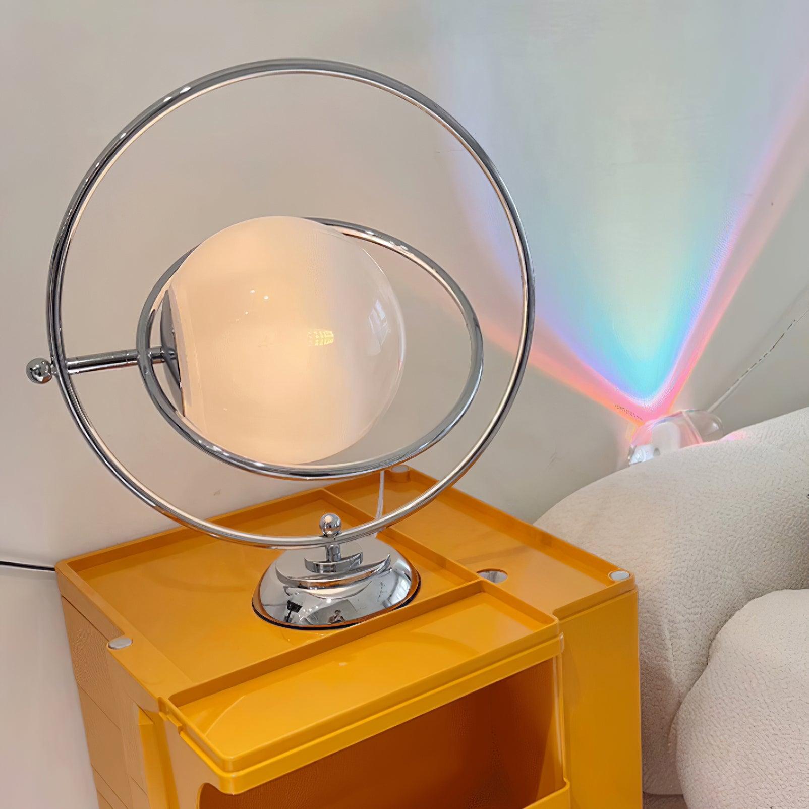 Spin Planet Table Lamp - Modern LED Night Light for Kids & Adults - Perfect for Bedroom, Nursery, and Office Decor