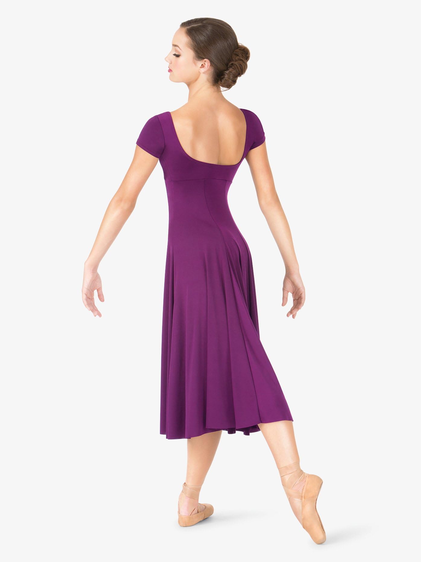 Women's Short Sleeve Lyrical Dress - Flowy Summer Dress for Casual Wear, Beach Cover Up & Music Festival Outfit