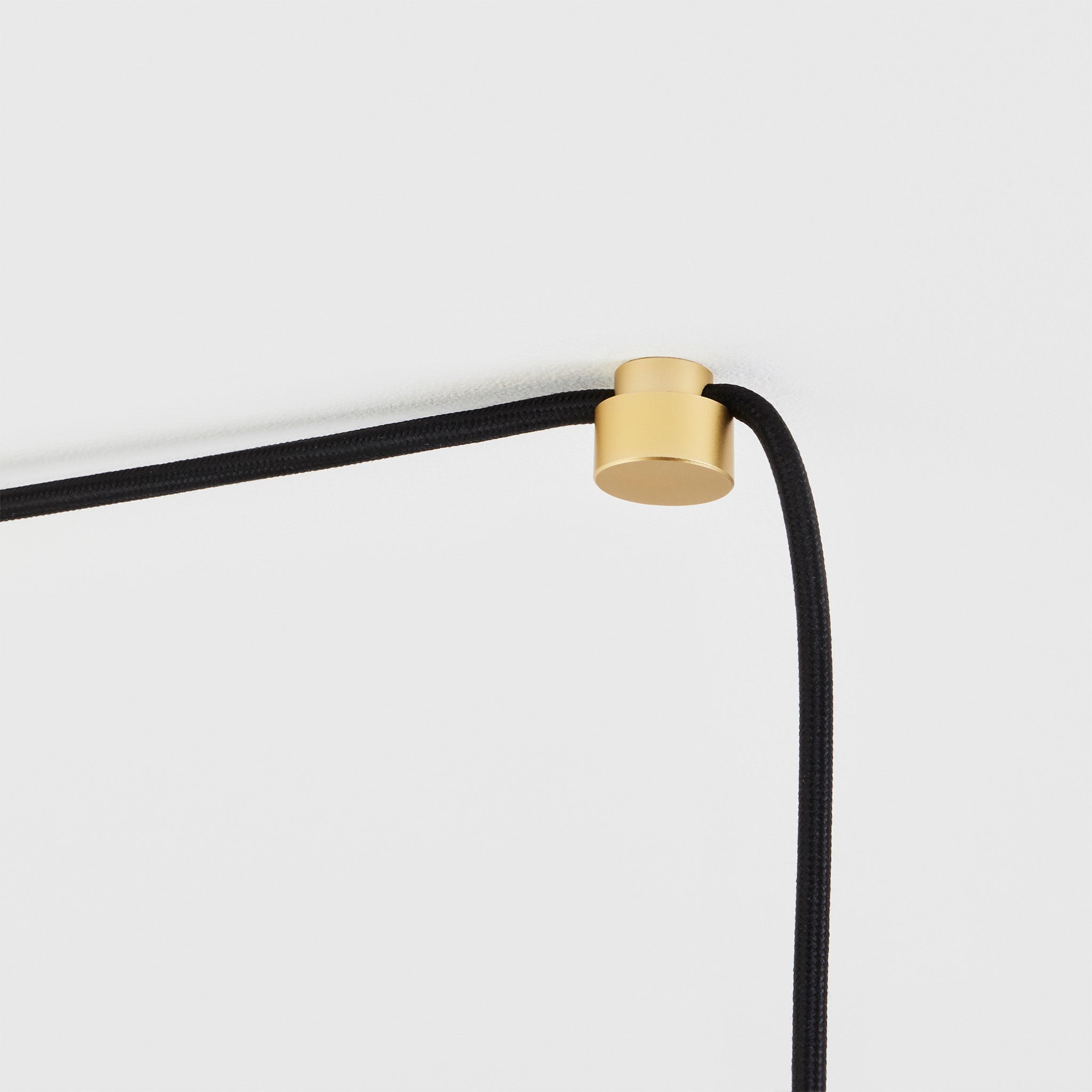 Gaia Plug In Pendant Light in Brass - Modern Hanging Fixture for Bedroom, Living Room & Dining Room Lighting