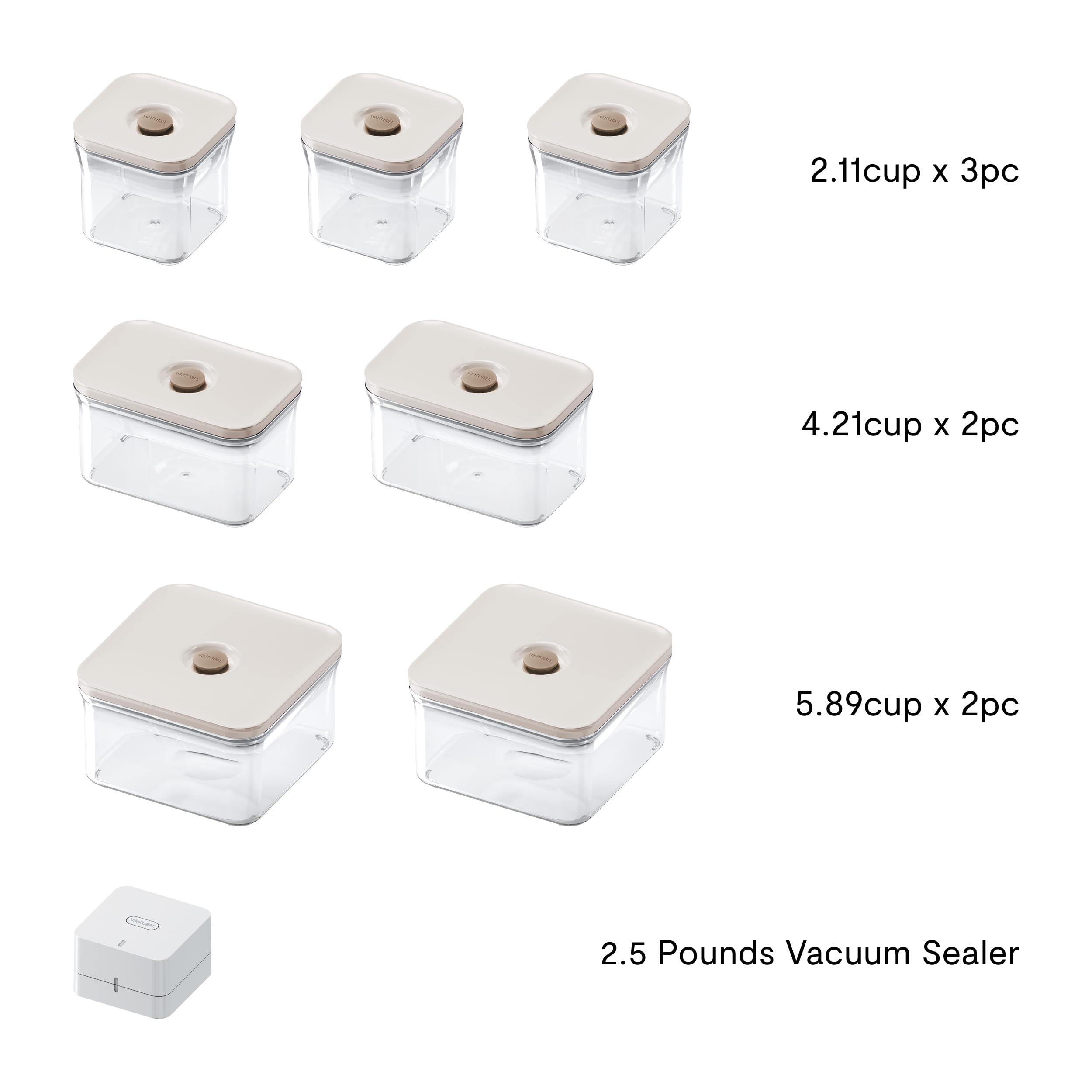 Premium Airtight Food Storage Containers Set - 8-Piece Mercury Color Special Edition with Vacuum Sealer | 100% Leak Proof, BPA-Free, Patented Double Silicone Lining | Ideal for Meal Prep, Leftovers & Pantry Organization