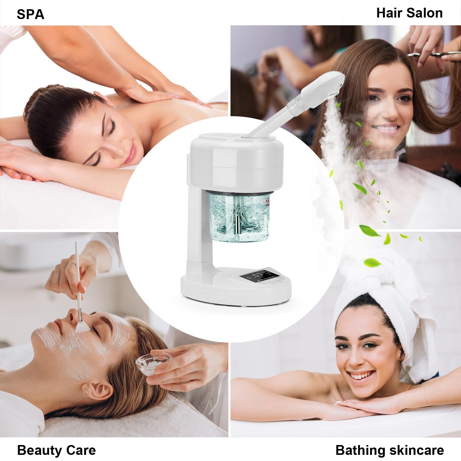 JOSTZHXIN Nano Ionic Facial Steamer with Extendable Arm & 360° Rotating Nozzle - Portable Home & Salon Face Steamer for Skin Hydration, Blackhead Removal & Spa Relaxation | Perfect for Facial Treatments, DIY Skincare & Professional Esthetician Use