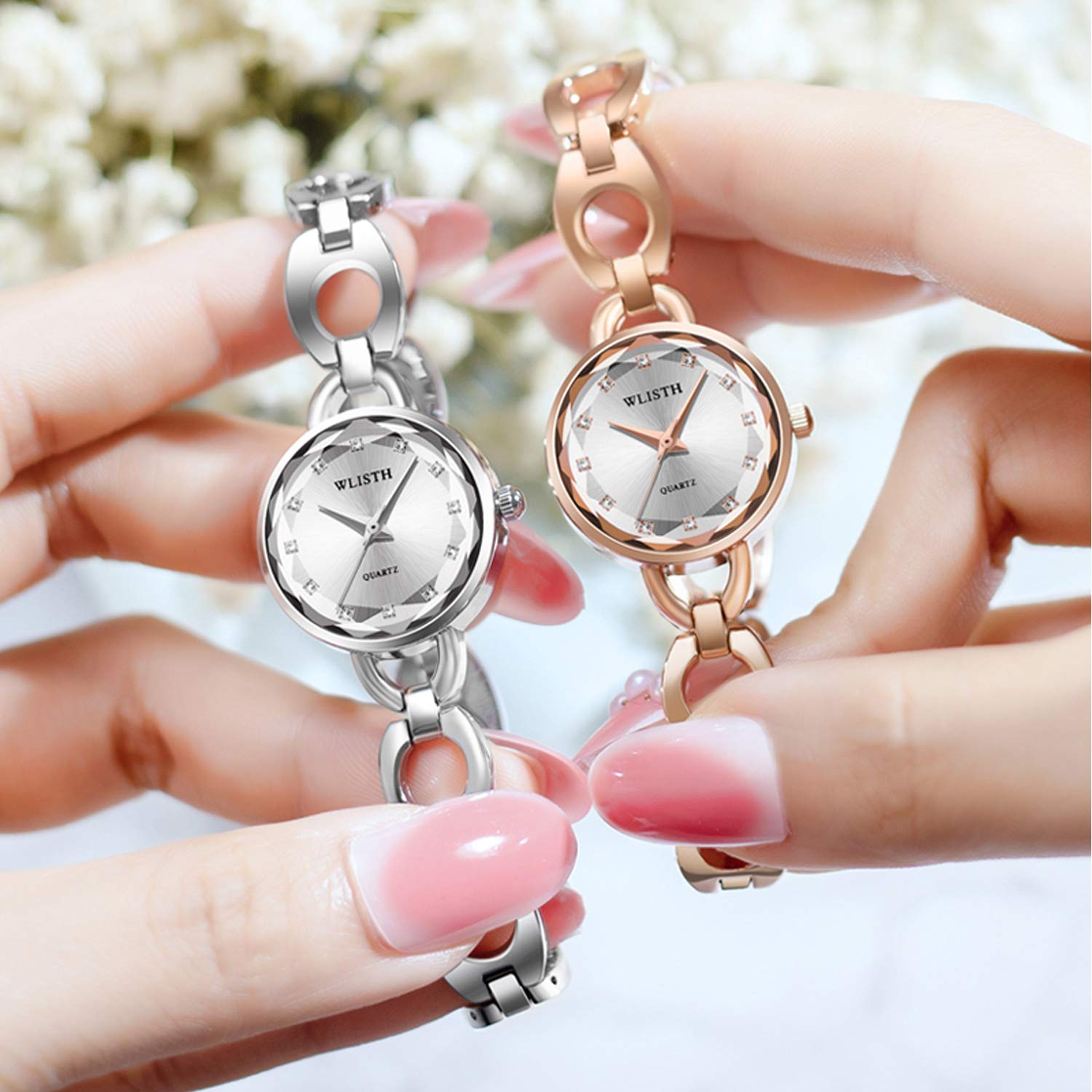 RORIOS Ladies Diamond Watch - Elegant Steel Band for Women | Perfect for Office & Parties