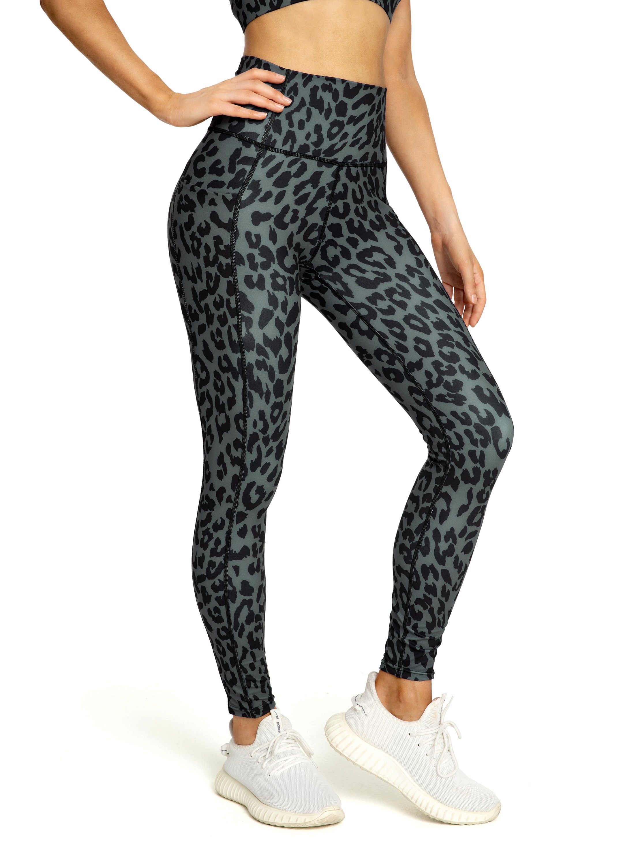 Comfortable Invisible Pocket Yoga Leggings for Women - High Waist Stretchy Workout Pants for Running, Gym & Lounge