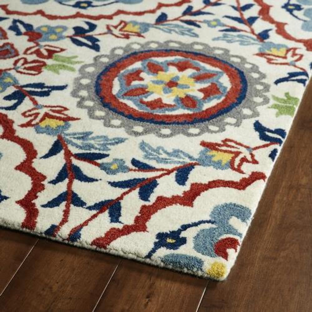 Kaleen Global Inspirations Handmade Area Rug - Ivory 3'6