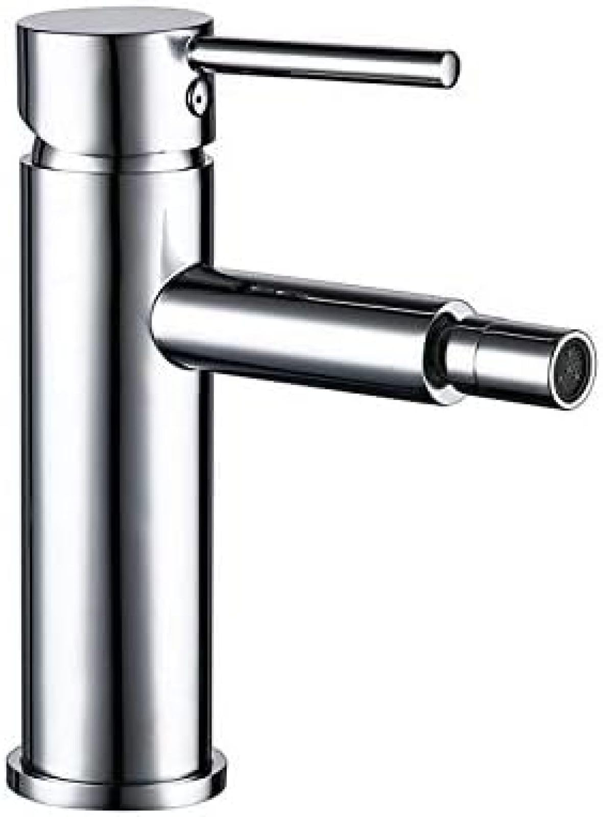 CRJUS Single Handle Bathroom Sink Faucet - Brass Chrome Mixer Tap with Hot & Cold Water Spray - Perfect for Modern Bathrooms, Vanities, and Powder Rooms