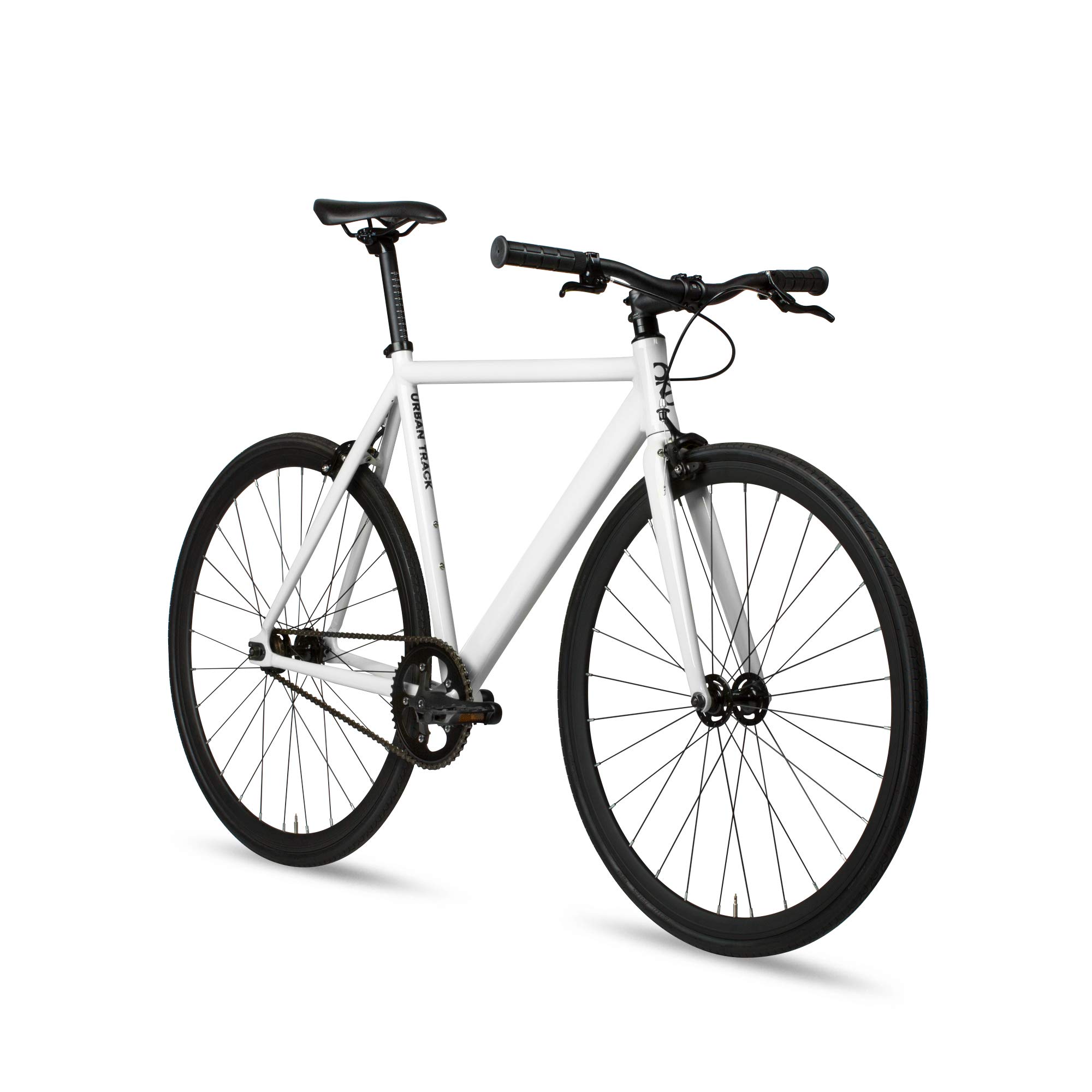 6KU Track Fixed Gear Bicycle - Single Speed Urban Commuter Bike for Men & Women - Perfect for City Riding, Fitness & Fixed Gear Enthusiasts