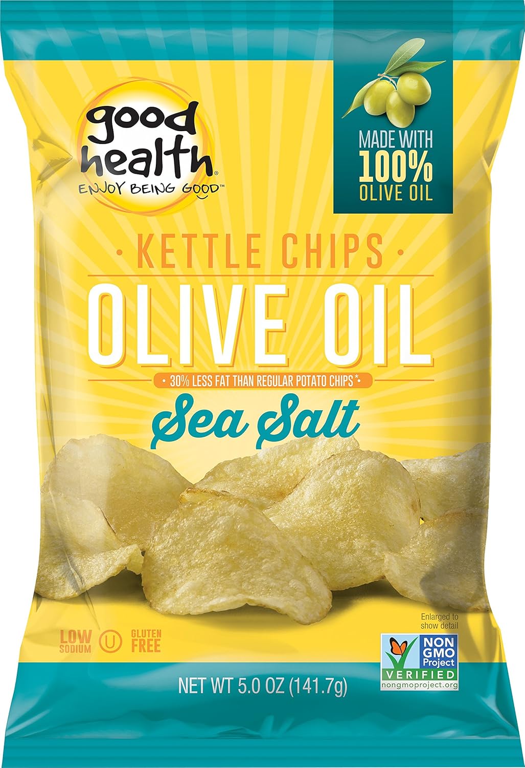 Healthy Olive Oil Potato Chips with Sea Salt - Gluten-Free Snacks for Keto Diet, Vegan & Paleo Friendly - Perfect for Parties, Movie Nights & On-the-Go Snacking