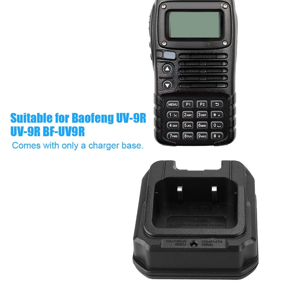 Portable Charger for Baofeng UV-9R UV-9R BF-UV9R Walkie Talkies - ABS Attachment Compatible with 136-174/400-520MHz Two Way Radios & Ham Transceivers - Perfect for Outdoor Adventures, Emergency Communication, and Security Work
