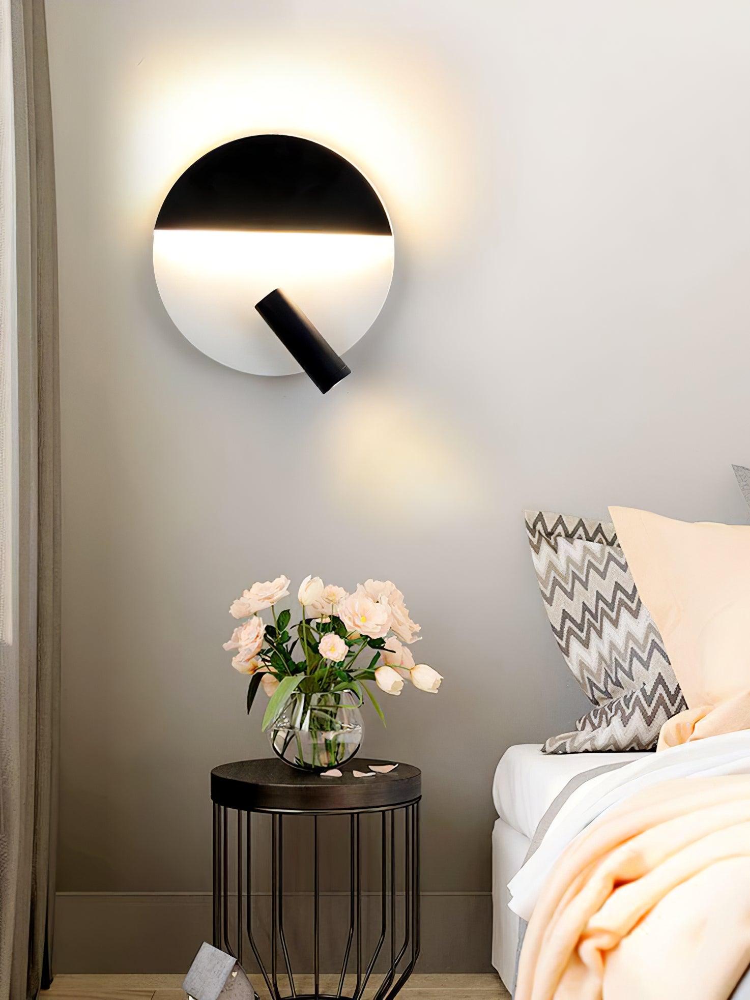Kneeland Adjustable Rotatable Wall Lamp - Modern Swing Arm Sconce for Bedroom, Living Room, and Hallway Lighting