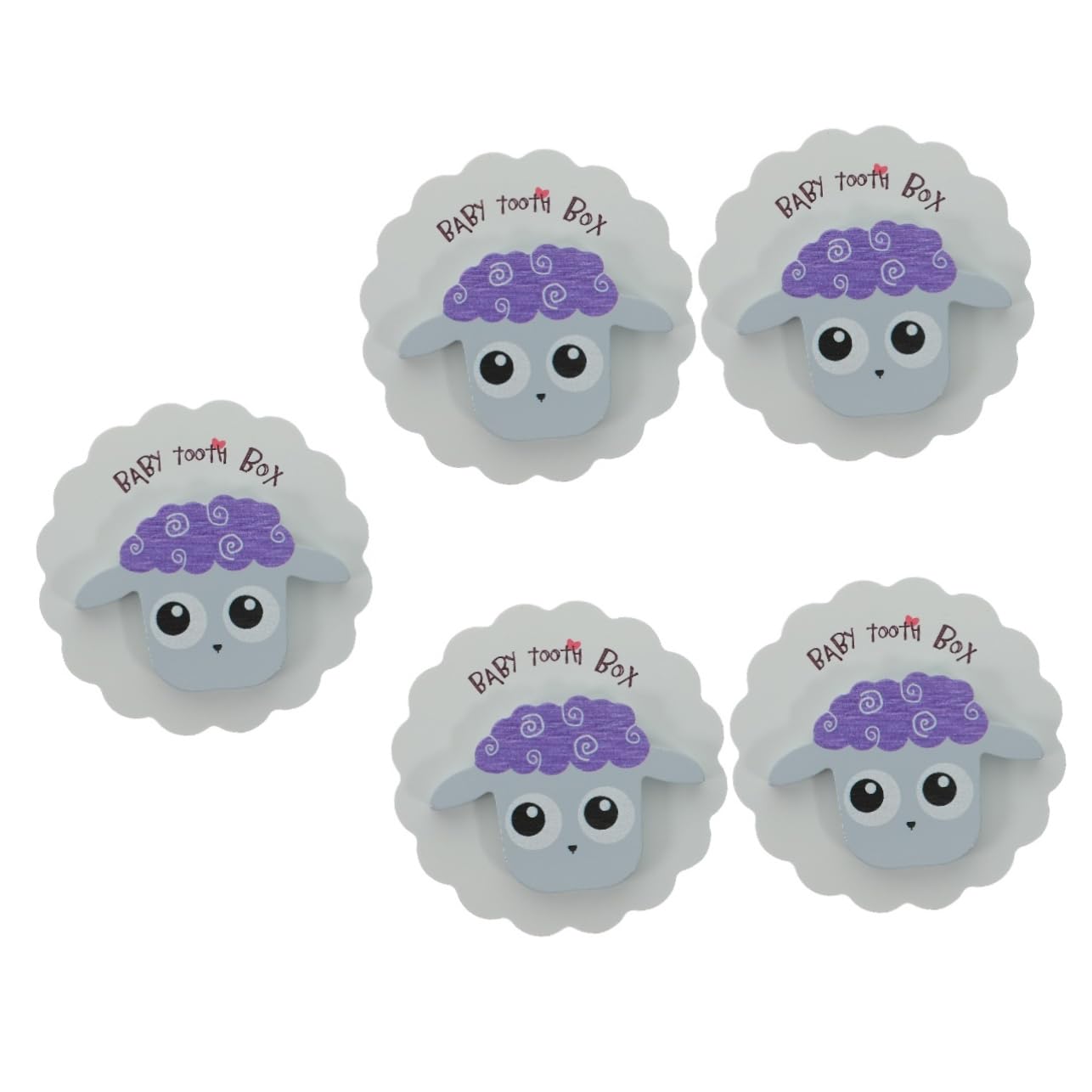 PRETYZOOM 5-Piece Cartoon Baby Teeth Keepsake Box Set - First Tooth Organizer & Memory Holder for Kids - Perfect for Tooth Fairy Gifts and Childhood Milestone Preservation