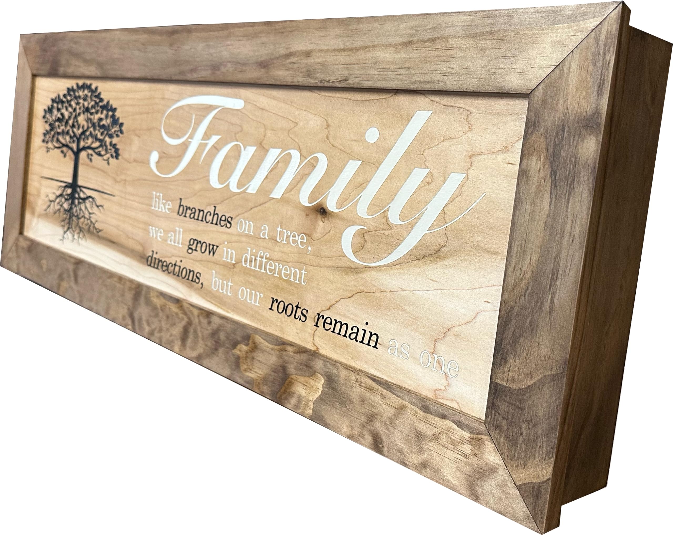 Large Hidden Gun Storage Cabinet with Tree of Life Design - Secure Firearm Safe for Home & Office - Bellewood Designs - Perfect for Bedroom, Closet, or Basement Storage