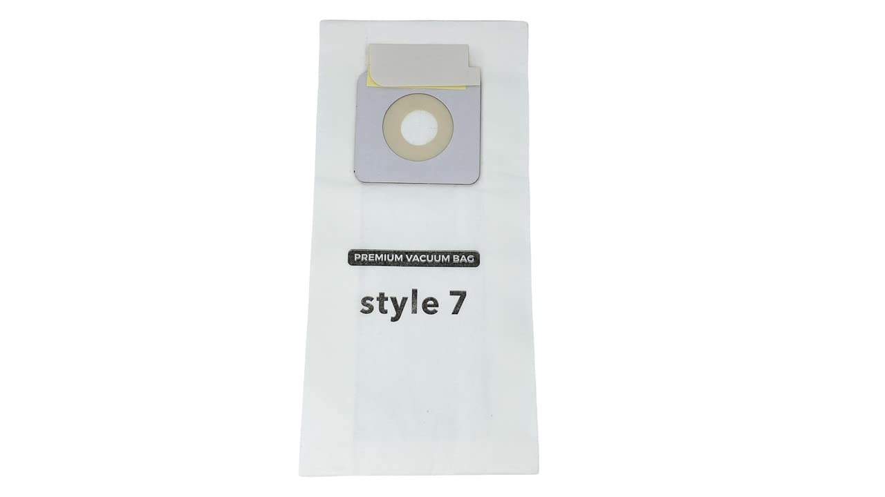 10 Pack Replacement Bags for Bissell Style 7 Vacuum Cleaners - Compatible with Bissell Upright Models (Part #32120) | Dust-Free Cleaning for Carpets, Hard Floors & Pet Hair Removal