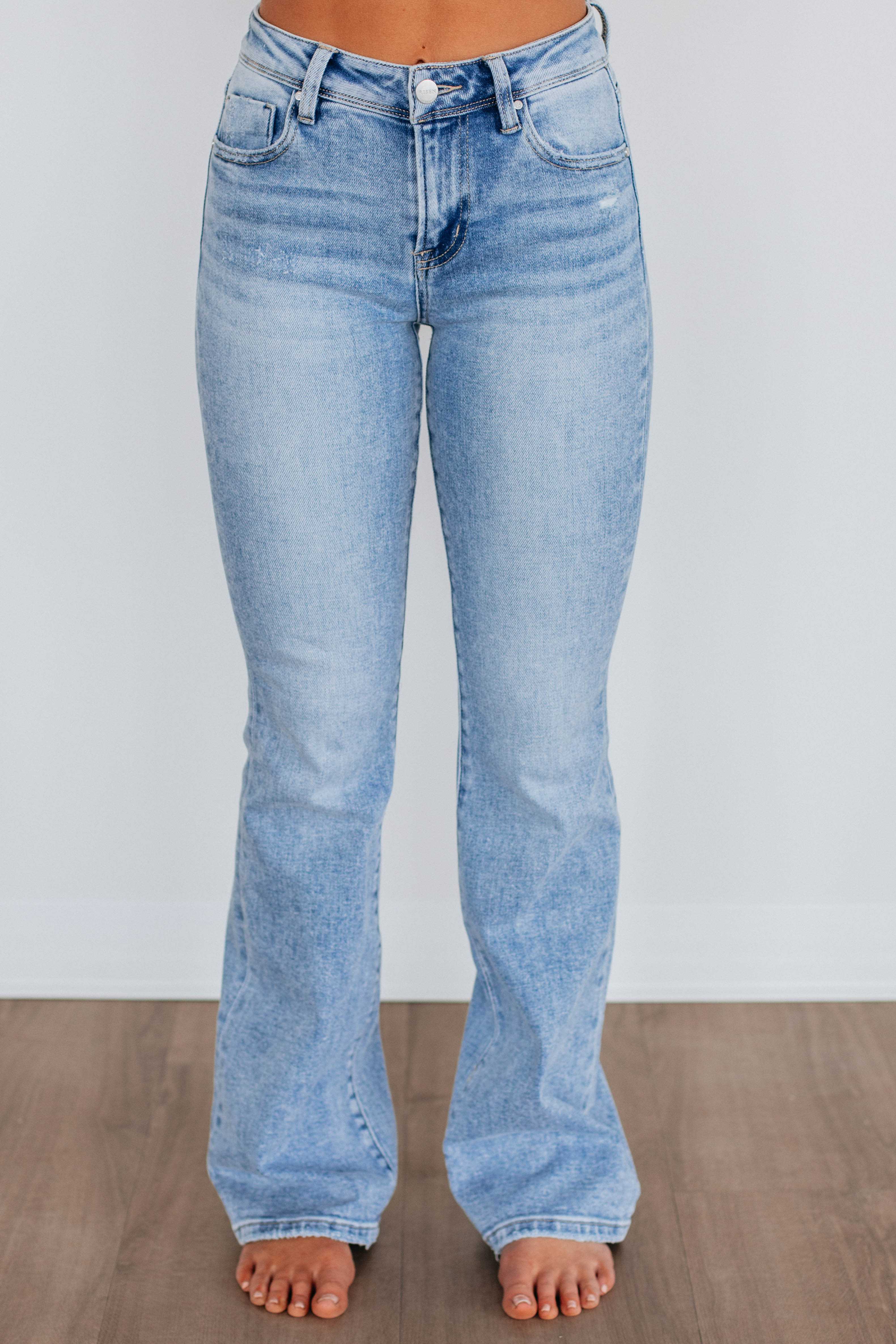 Asher Risen Jeans - Light Wash Distressed Denim for Men | Comfortable Slim Fit Stretch Jeans | Perfect for Casual Wear, Dating & Night Out