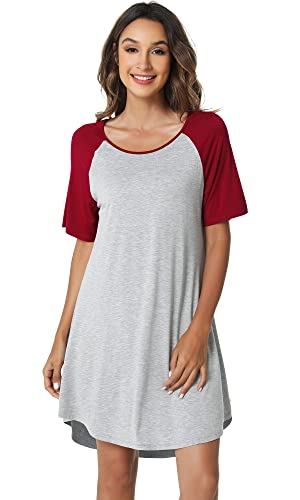 B-light Heather Grey/Wine Red