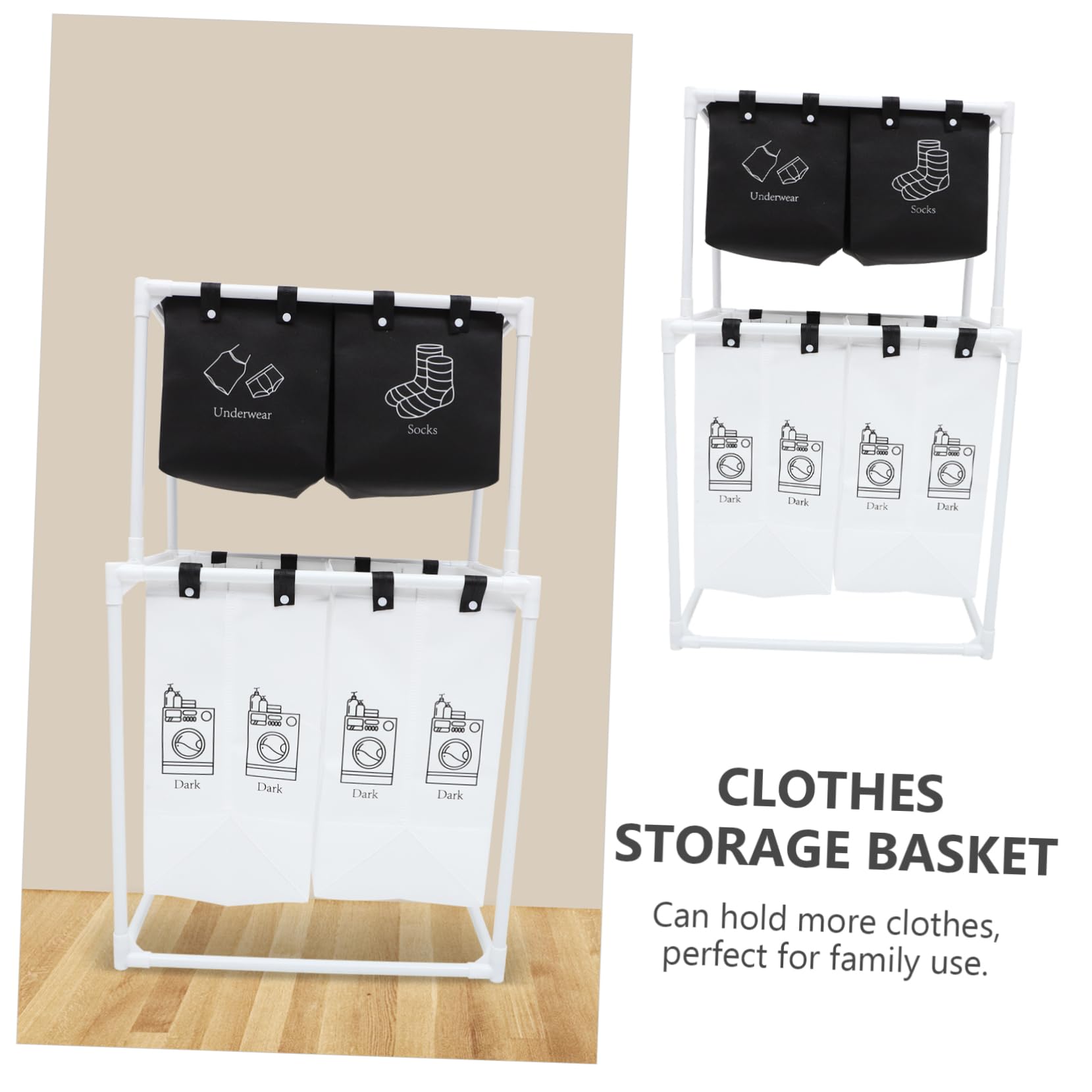 Outanaya Foldable Multifunctional Laundry Basket - Large Storage Container for Dirty Clothes, Makeup & Organizing | Perfect for Bedroom, Bathroom & Laundry Room Organization