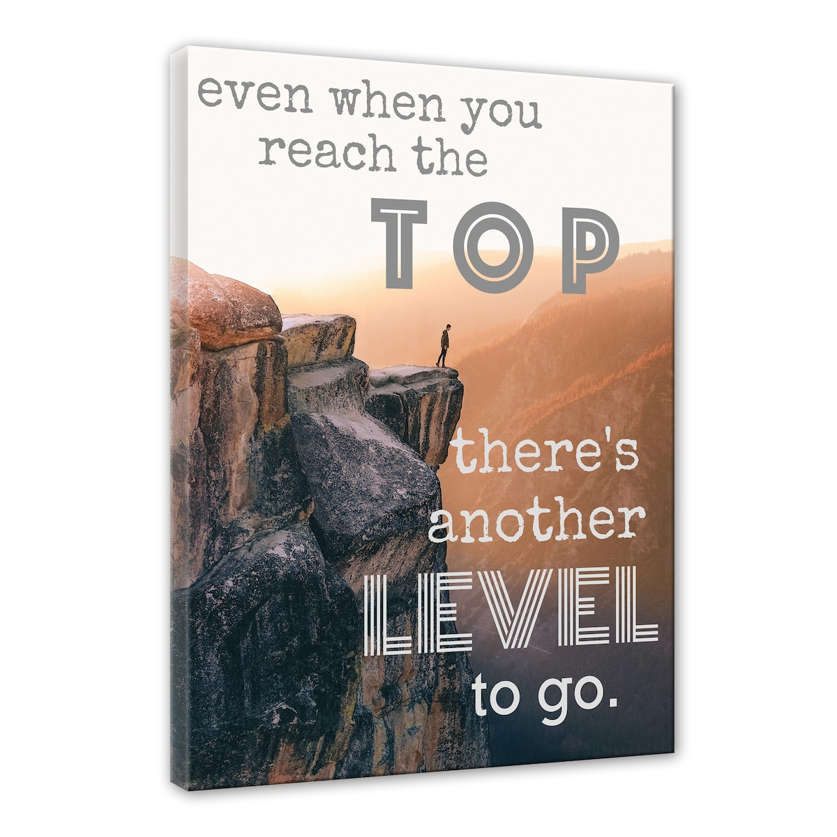 Inspirational Gallery Wrapped Canvas Wall Art by Norman Wyatt Home - Motivational Decor for Living Room, Bedroom & Office