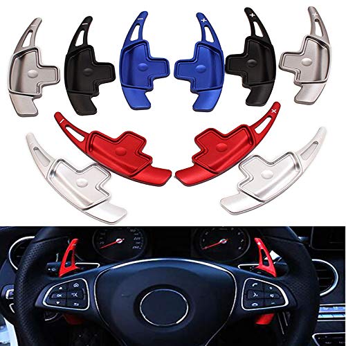 Aluminum Steering Wheel Shift Paddles for Mercedes-Benz A/B/C/E/GLE Class (W176 W205 W246 C117 W218) - Premium Car Gear Shift Blades for Enhanced Driving Performance | Perfect for Racing & Daily Commuting