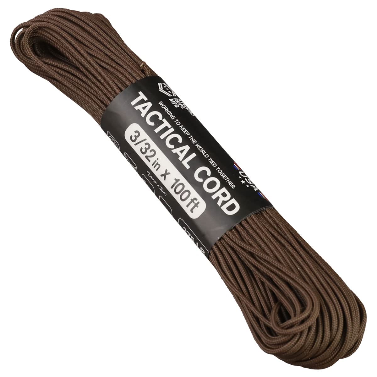 Atwood Tactical Paracord 100ft - Survival Gear for Lanyards & Bracelets