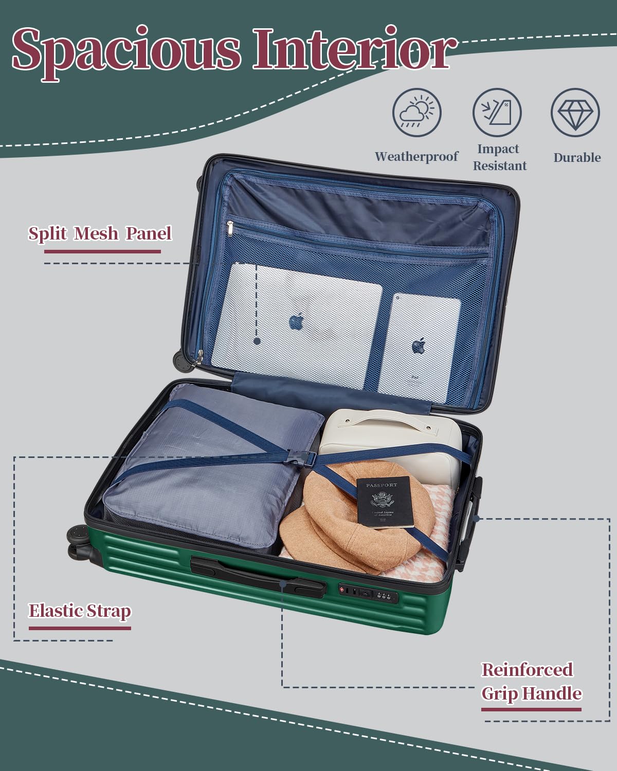 2-Piece Hardside Luggage Set (20