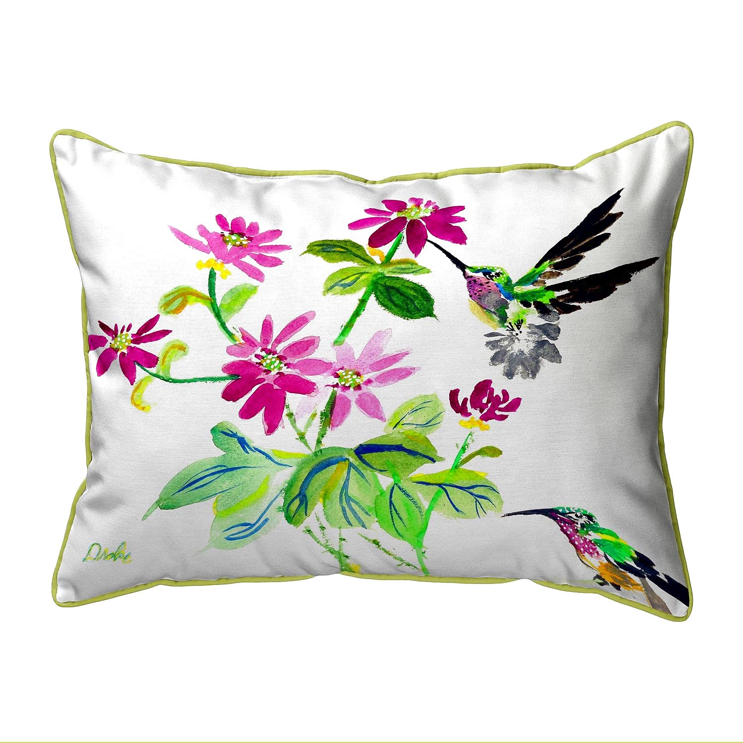 Betsy Drake HJ1008 Decorative Throw Pillow 16x20 Inches Multi-Color for Sofa, Bed, Couch - Perfect for Living Room, Bedroom & Home Decor