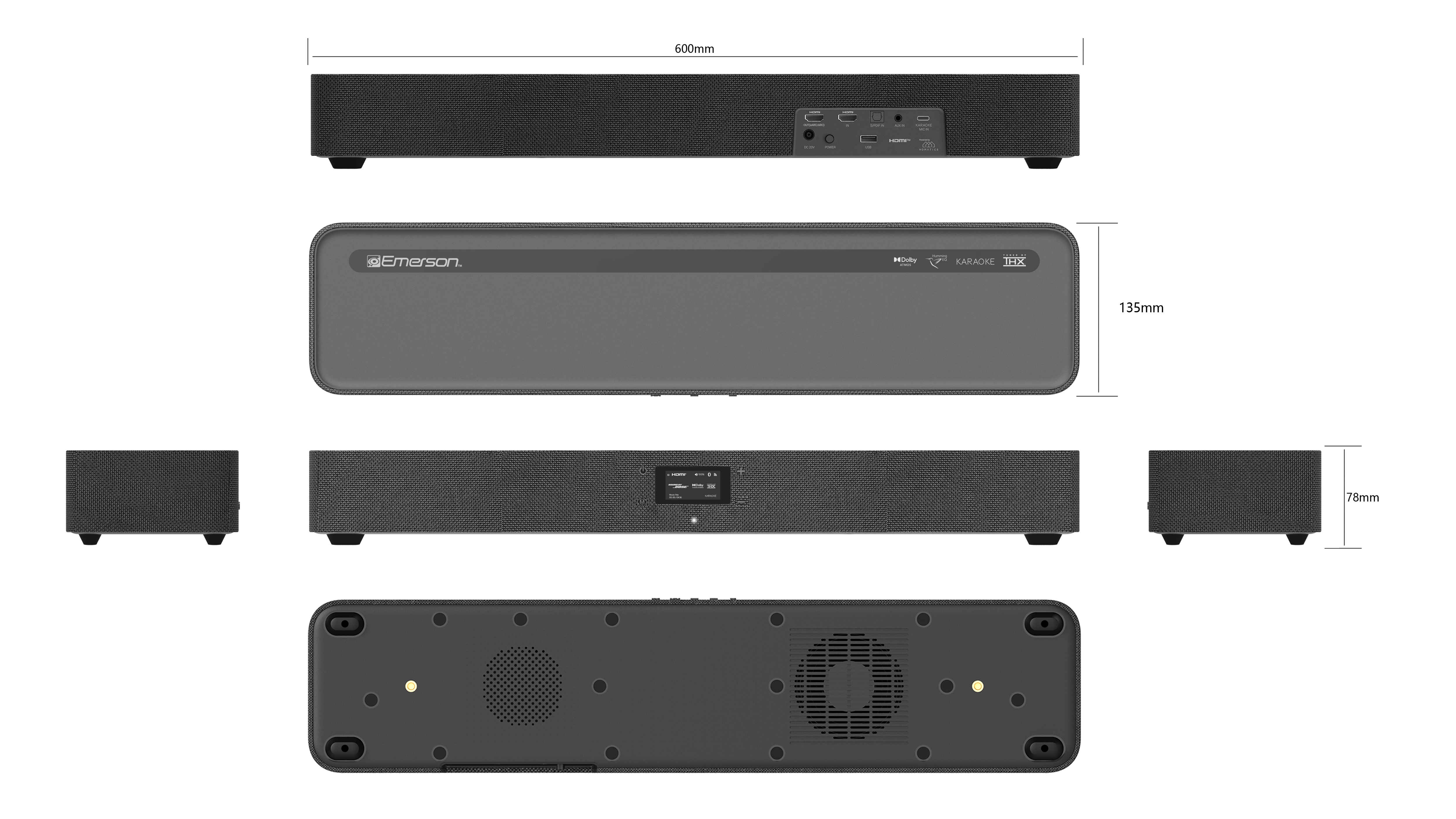 Minibar 600 (Model D Plus) - 5.1.4CH Smart Soundbar with Built-in Android TV Stick | Home Theater System for Movies, Gaming & Music Streaming
