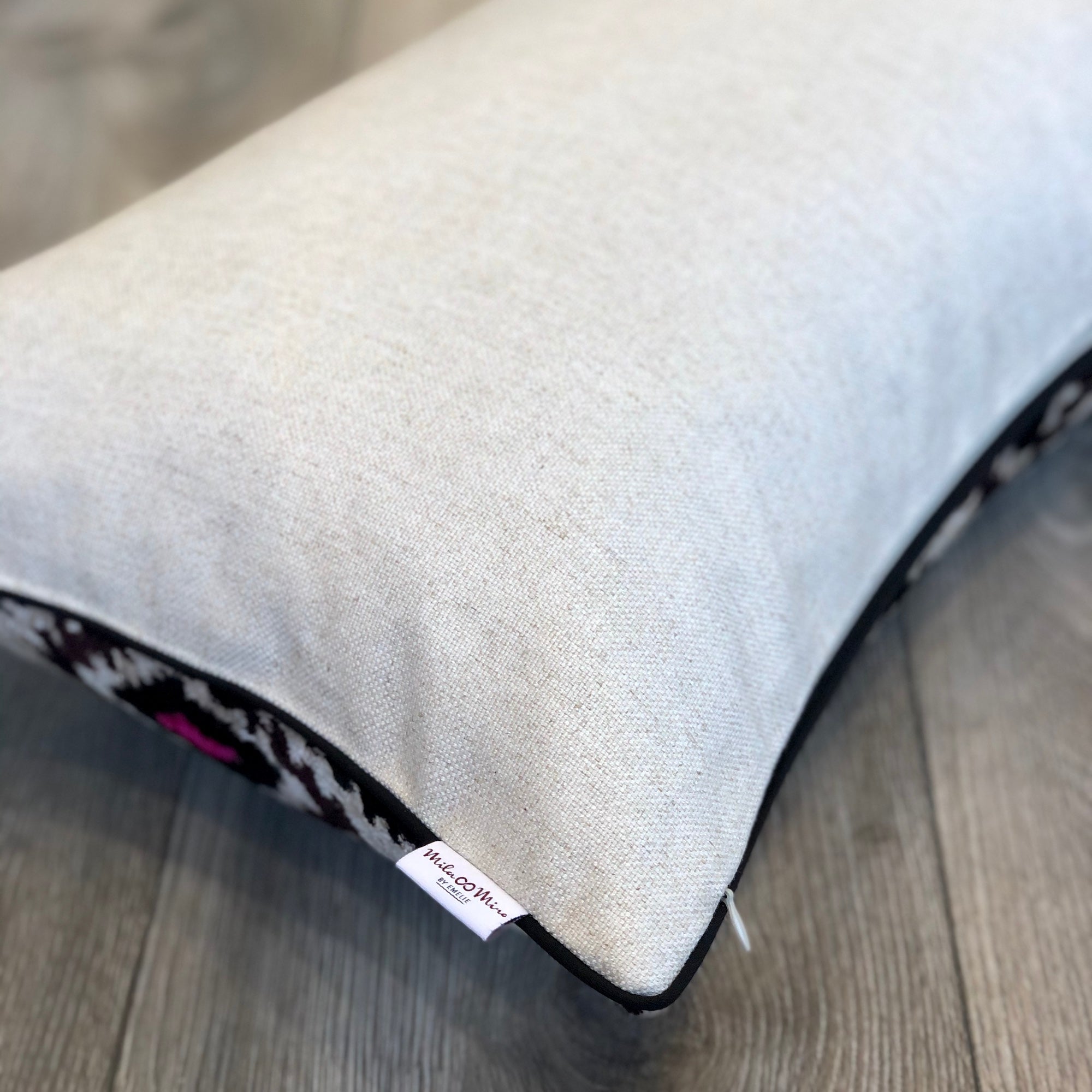 Luxury Velvet Ikat Cushion Cover with Owl Eyes Design - Bohemian Home Decor Pillow for Sofa, Bed & Living Room - Perfect for Boho Chic, Farmhouse & Eclectic Interior Styling