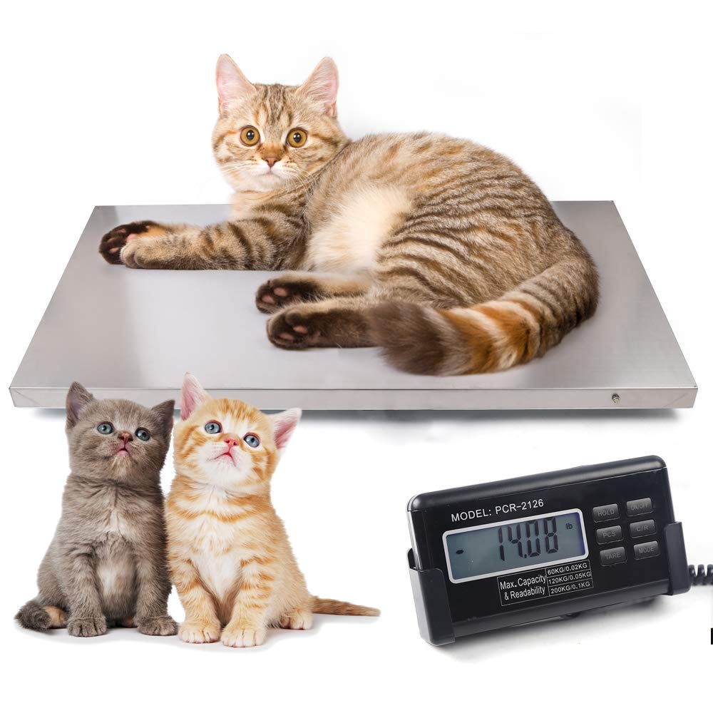 LOYALHEARTDY Digital Veterinary Scale for Livestock & Large Pets - Heavy Duty Platform Scale for Accurate Weight Measurement - Perfect for Farms, Veterinary Clinics & Pet Owners