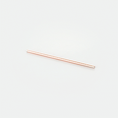 Eco-Friendly Copper Plated Stainless Steel Straws - 2 Pack | Reusable Metal Drinking Straws for Smoothies, Iced Coffee & Cocktails | BPA-Free Dishwasher Safe Bar Accessories