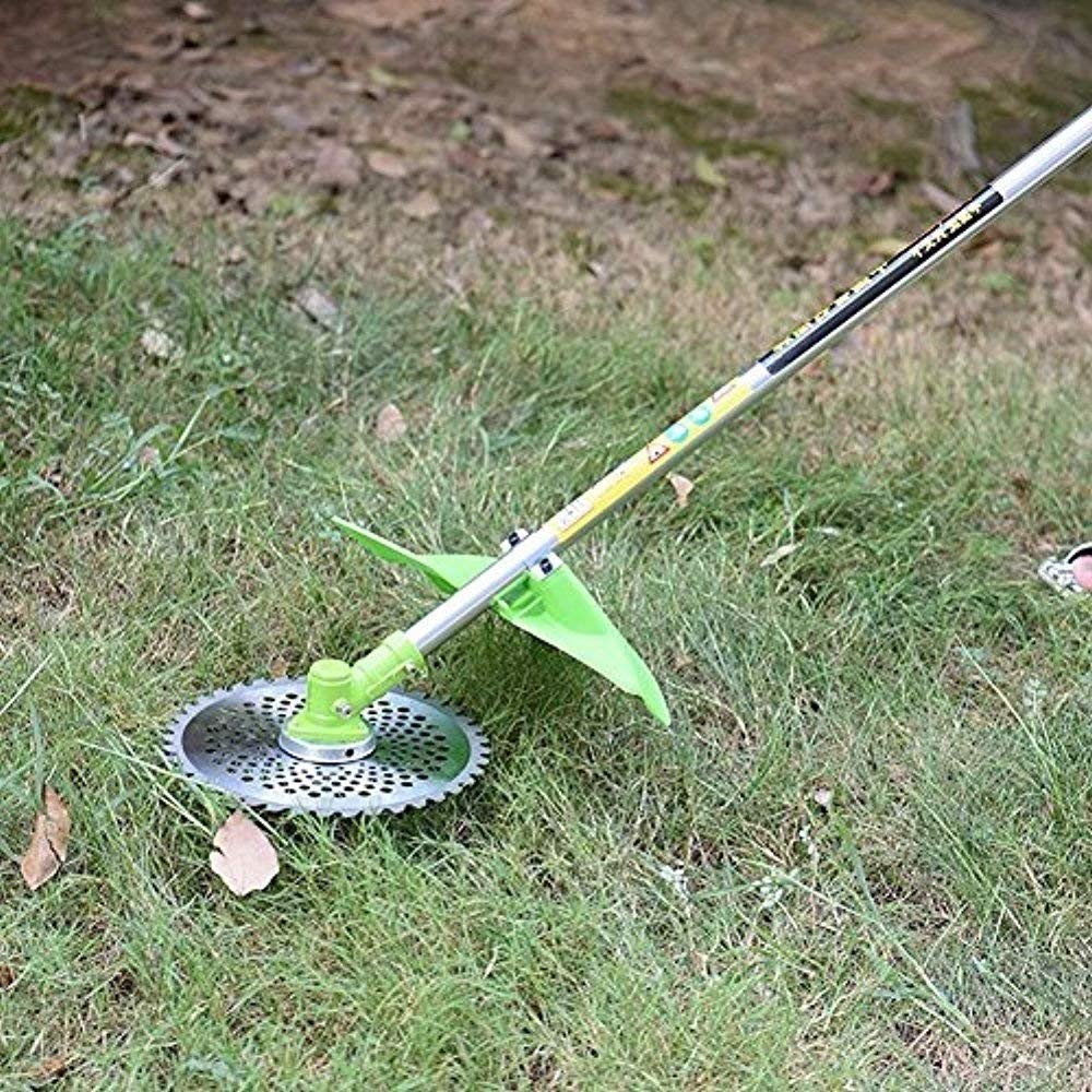 8 Inch 80T Carbide Tip Blade with Washer Adapter - Heavy Duty Brush Cutter Trimmer Weed Eater Replacement Blade for Lawn Care, Landscaping & Gardening