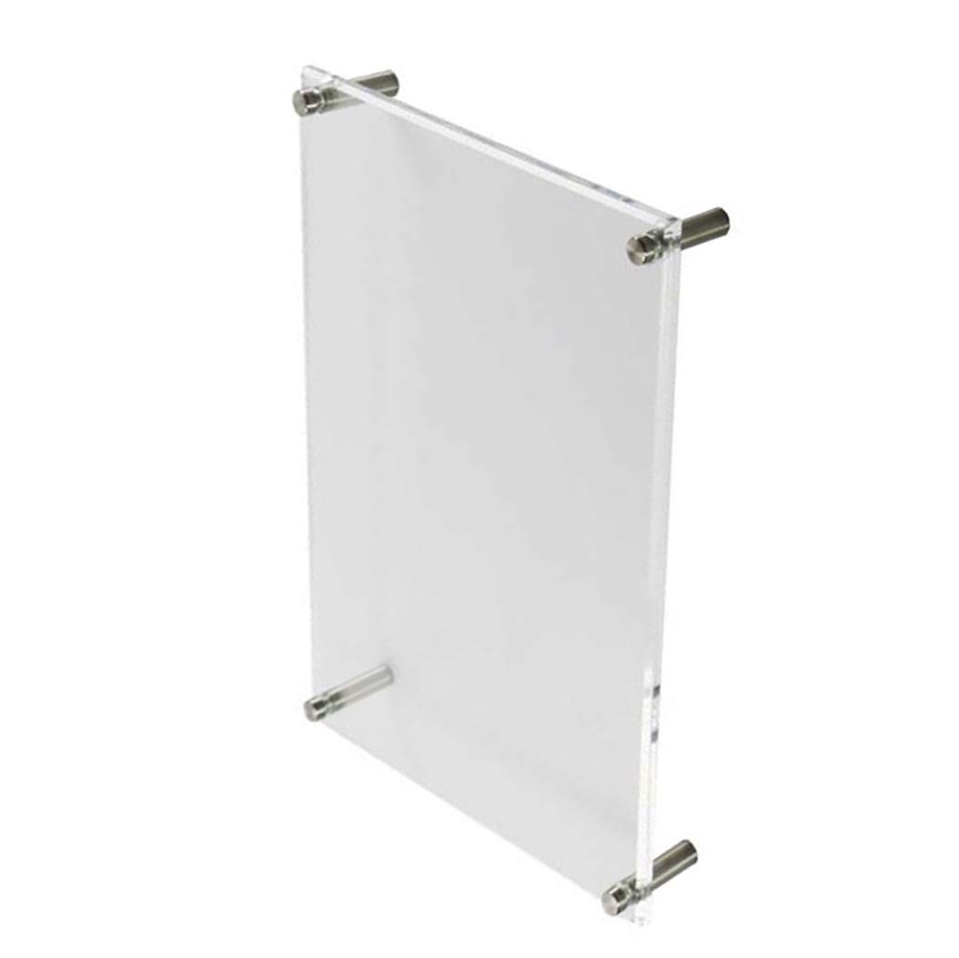 B&NN Double Panel Floating Clear Acrylic Wall Mounted Picture Frame - 5